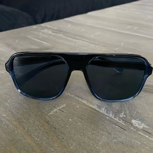 Dolce Gabbana blue plastic frame sunglasses